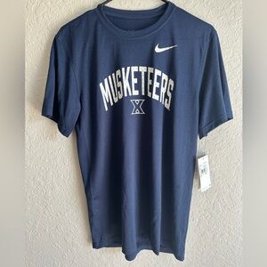NWT Xavier Musketeers Nike Navy DriFit Legend T-Shirt Navy - Men’s Medium 🔥